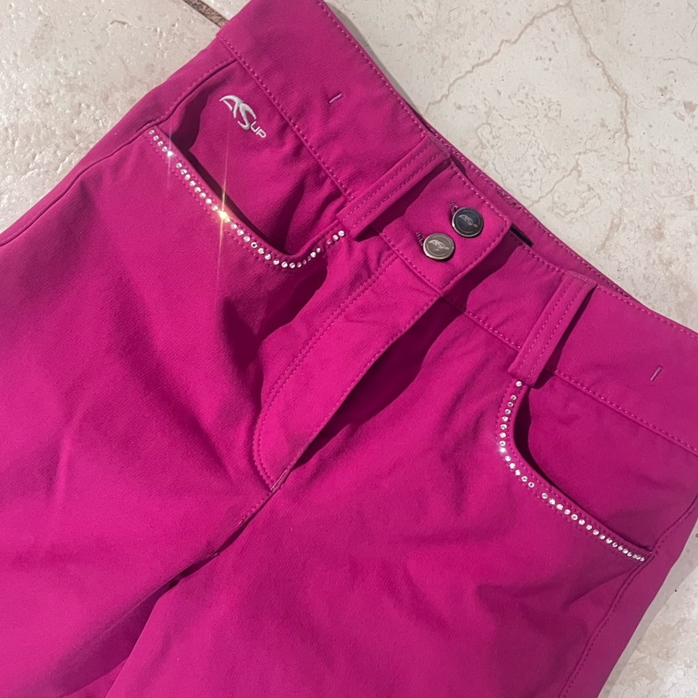 🎀BARBIE PINK🎀 BREECHES WITH RHINESTONES